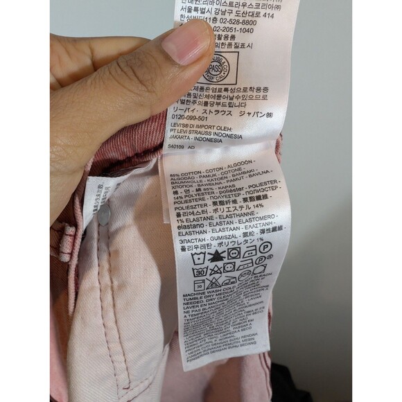 Levi's 502 Mens Terracota Denim Bermuda Shorts Sz 40 Resortwear Preppy College - Picture 6 of 8